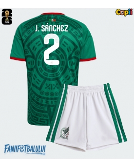 Mexic Jorge Sanchez #2 Echipament de Fotbal Replică Mondial 2026 Copii Acasa (+ Șorturi)